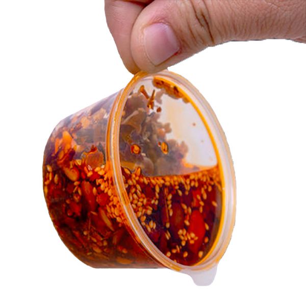 Eco Friendly 1/2/3/4/5/6oz Sauce Container PLA Plastic Portion Cups With Lids For Foods