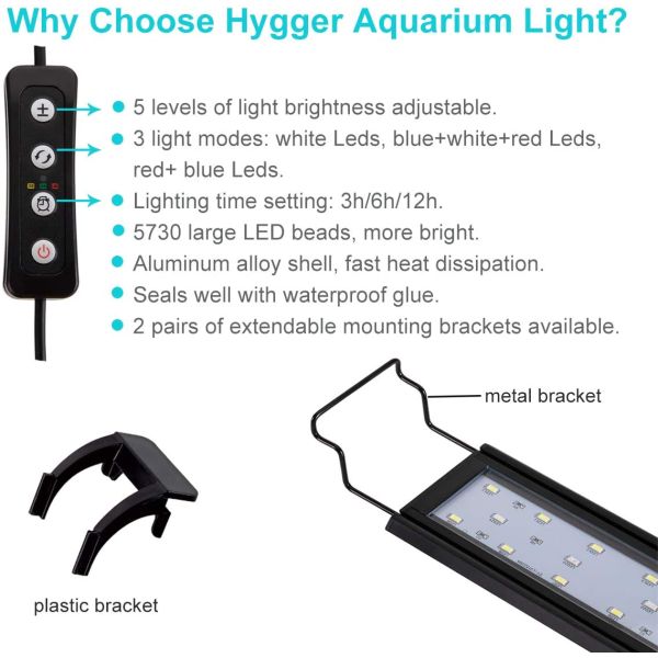32w Extendable Freshwater Aquarium Lighting