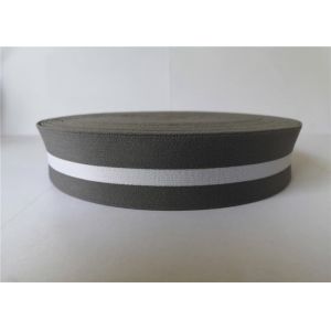 3.5 Cm Stripe Elastic Nylon Webbing Decorative Wide Custom Printed For Bags