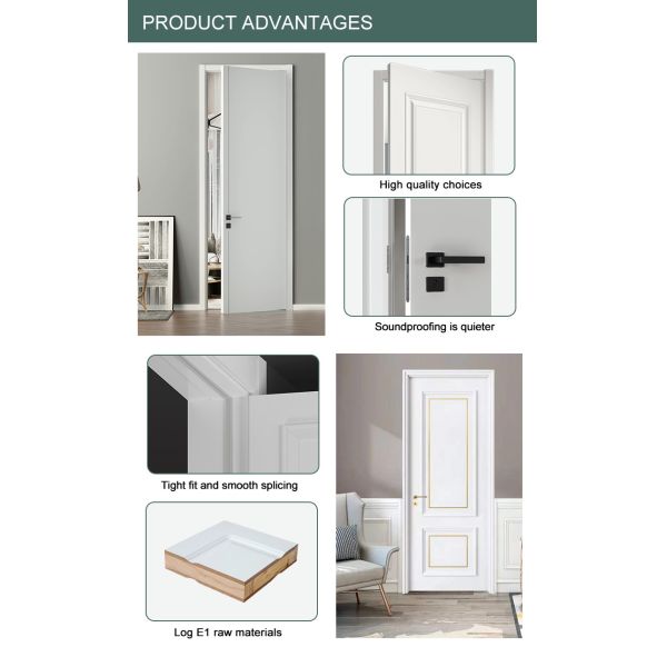 Formaldehyde Free Door Frame Architrave WPC Wood Bathroom Use