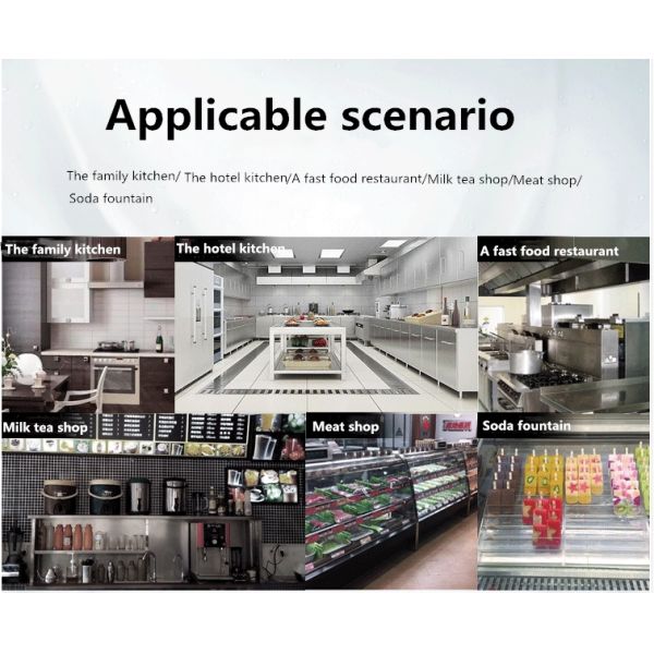 ISO9001 800mm Restaurant Two Door Undercounter Refrigerator