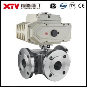 China Three-Way Stainless Steel High Platform Flanged Ball Valve for Versatile Applications on sale