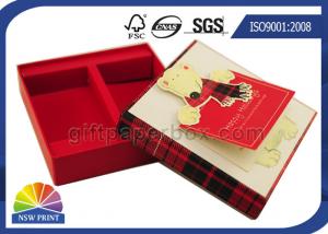 Quality Greeting Gift Cards Decorated Custom Paper Gift Box Packaging Rigid For Christmas for sale