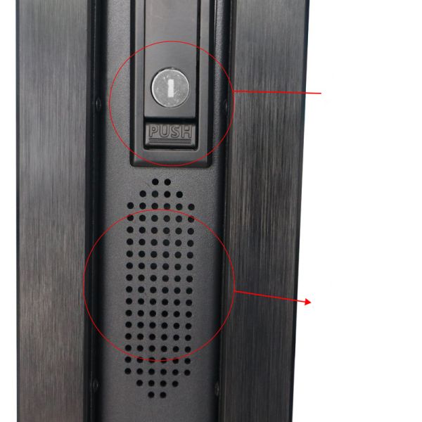 Indoor Touch Screen Information Kiosk Ultra Slim Digital Totem Double Face 49 Inch