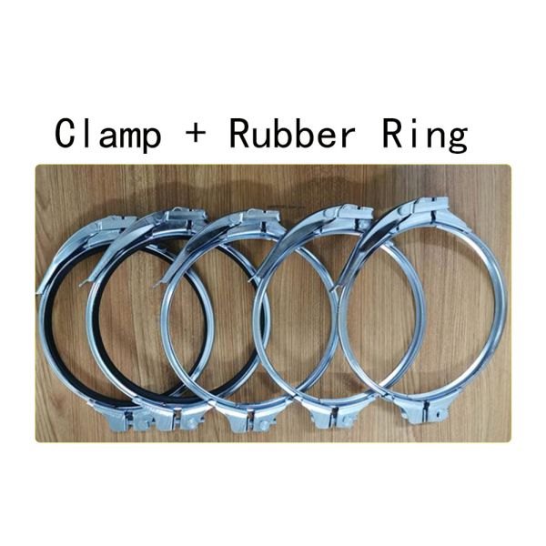 Dust collection pipeline system Flanged Galvanized Pipe Clamp