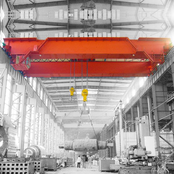 20T Span 20m EOT Traveling Double Girder Overhead Crane Steel Plants Using A5 Level