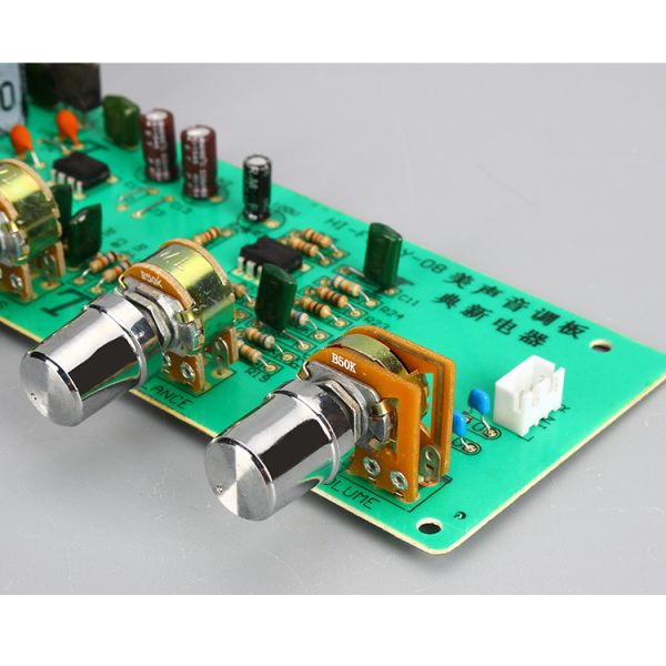 BY08 Linear Power Amplifier Board with High/Middle/Low Tuning and Dual AC12-15V Featuring 4558 Op Amp