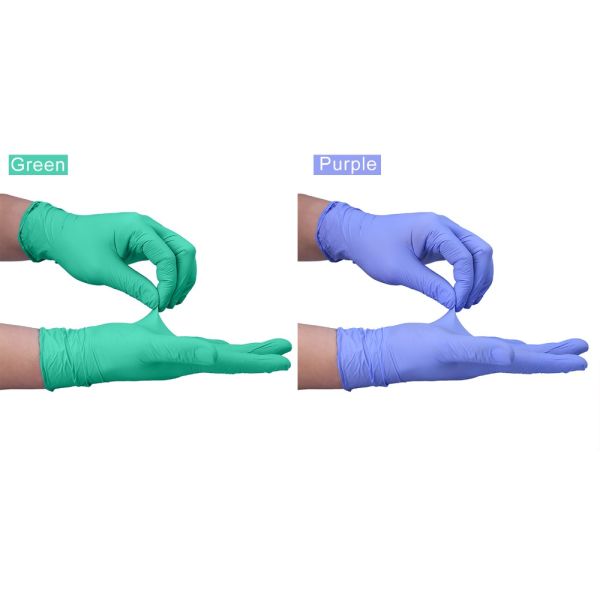 Strong Versatility Disposable Protective Gloves Nitrile Material No Allergies
