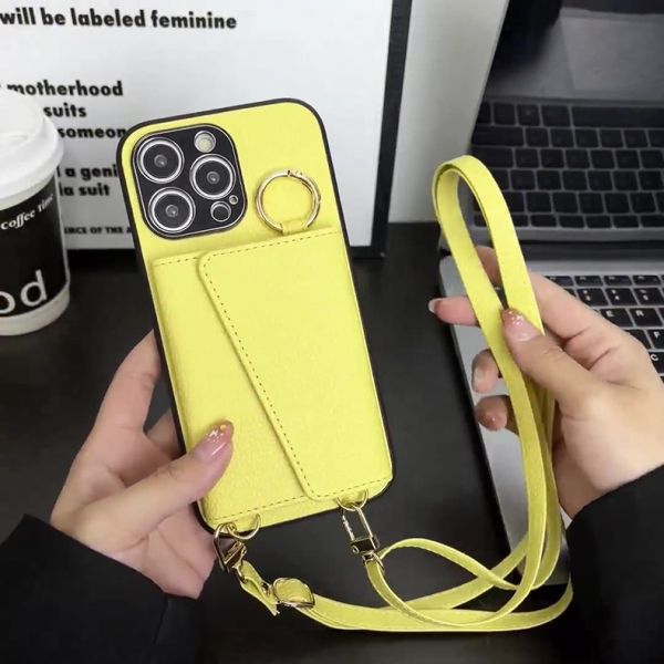 iPhone 14 15 Pro Max Vegan Cellphone Bag Crossbody with Removable Shoulder Strap and Card Holder