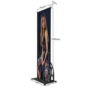 Quality 320x160mm Stations Led Poster Stand With Cascade Connection for sale