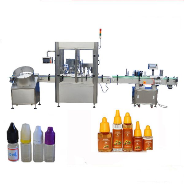 10ml - 60ml Filling Volume Oil Filling Machine , PLC Control Automatic Filling Machine