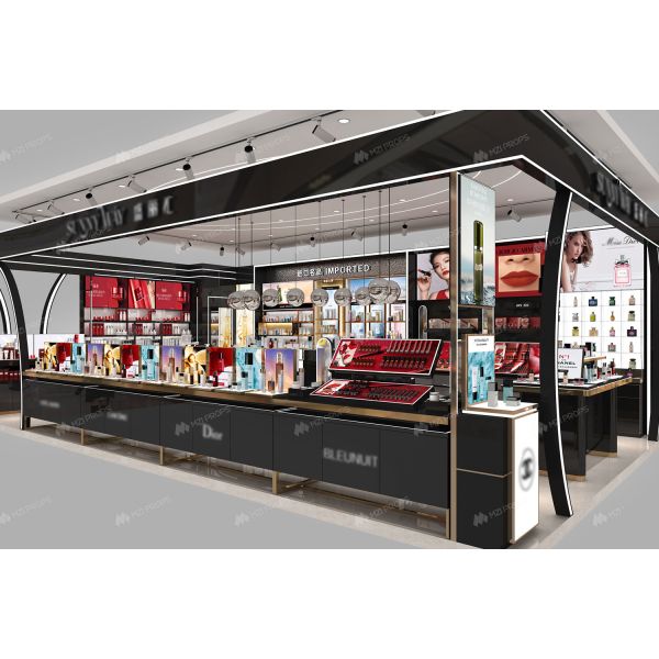 BKC012 Cosmetic Display Showcase Beauty Booth Beauty Kiosk Design for Makeup Store Decoration