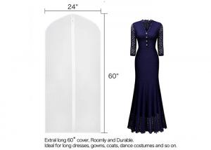 China Translucent PEVA Suit Garment Bag 24x60 Long Dress Bag Cover on sale