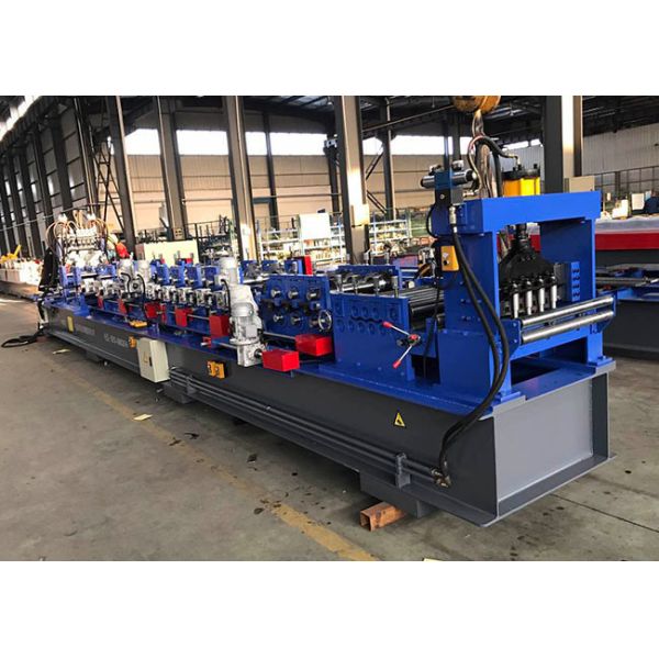 Hydraulic Drive Automatic Roll Forming Machine , C Purlin Machine Shaft Diameter 80mm