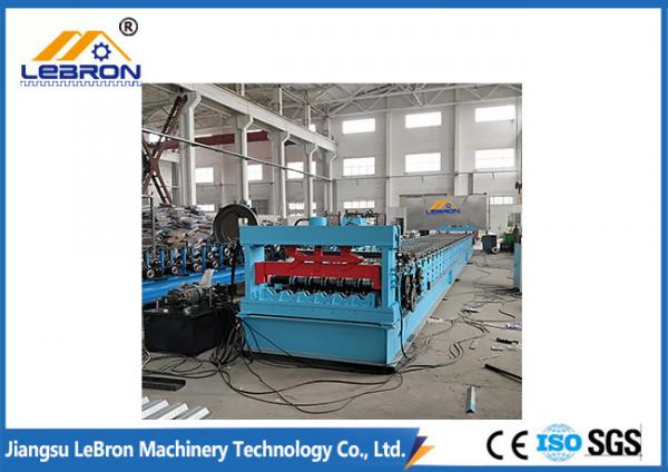 Total Power 9.5kw Corrugated Roof Sheet Roll Forming Machine PLC Control PG And PI Material