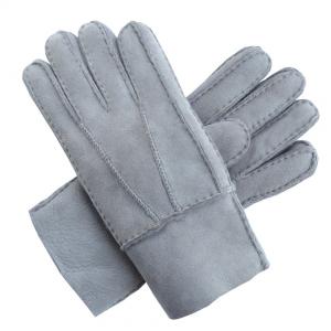 Quality Winter Merino Leather Shearling Sheepskin Gloves Hand Sewing Multi Color for sale