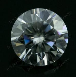 Quality 1ct Round Synthetic White Moissanite Diamond Stone For Sale for sale