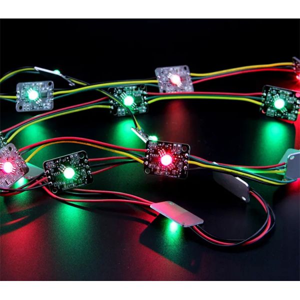 3W RGB Digital LED Module High Power WS2811 IC Black PCB LED Pixel Light Module