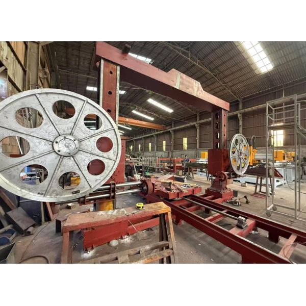 CNC Stone Profiling Wire Saw Cutting Machine with Rotary Table