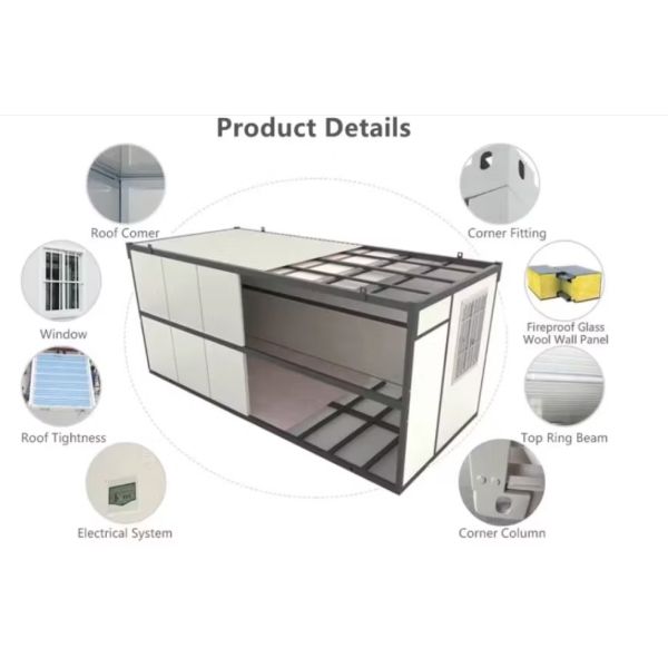 Prefabricated Low Cost Easy-to-Install Folding Container House