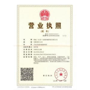 Shanghai Zhanyan Packaging Machinery Co., Ltd. Certifications