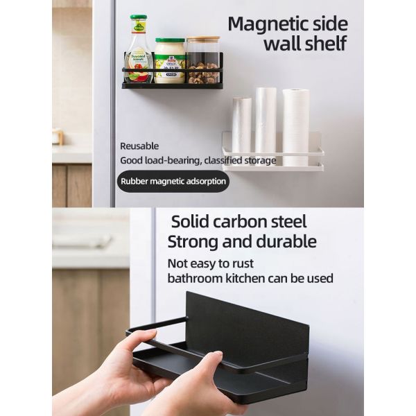 Customized Sizes Kitchen Organizer Magnetic Spice Storage Rack for Refrigerator