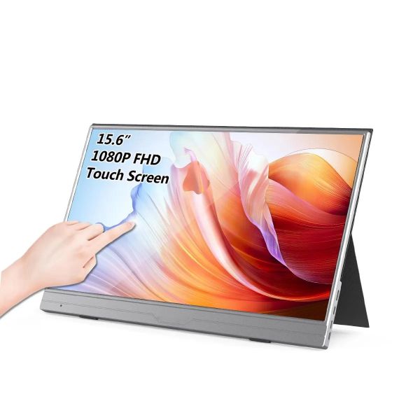 15.6 Inch 250nits FHD LCD Touch Display Type C Portable Touch Screen Monitor For Laptop