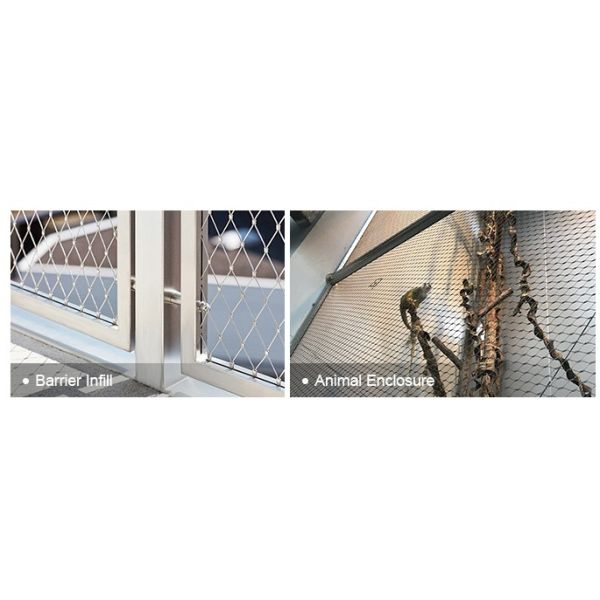 304 316 stainless steel rope safety wire mesh