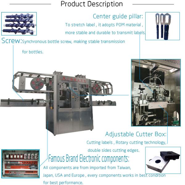 High Capacity Sleeve Label Pack Machine Double Head ZYP 260M For Bottles