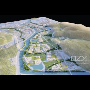 Buy cheap Wuyan Design - 1/1500 Ningbo Yinzhou Yinzhou River Planning Mode from wholesalers