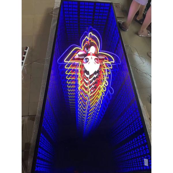 50000 hours Lifespan Smart Wall Hung Custom Rgb Decoration Endless Led Infinity Mirror 3D