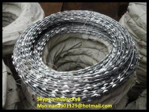 Quality Galvanzied razor wire /Concertina Razor Wire for sale
