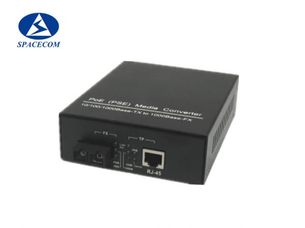 Buy PSE POE Powered Switch 10/100/1000Base TX to 1000Base FX Media Converter at wholesale prices