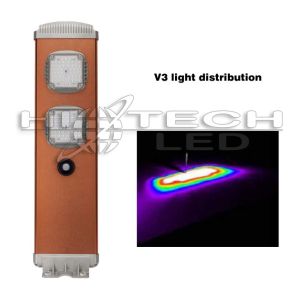 HT-SS-A120 Lampes solaires de jardin 20w, Lampadaire solaire pour jardin 3000lm,