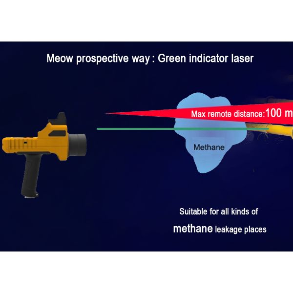 ZRD-2100 Laser Methane Detector Handheld Remote Gas Leak 100m