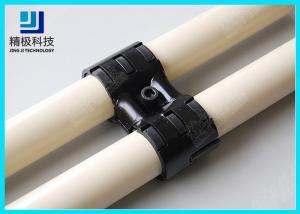 China Adjustable Swivel Metal Pipe Joints For Rotating In Pipe Rack System Black Fitting HJ-8 on sale
