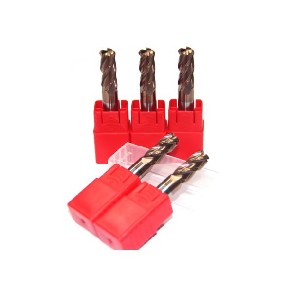 4 Flutes Corner Radius End Mill Cutter For Steel High Performance High Speed