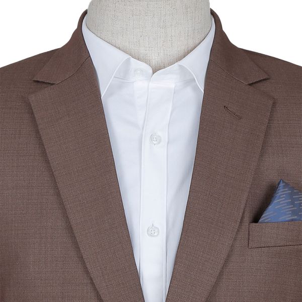 Custom Men'S Terry Rayon Fabric Notch Lapel Collar Blazer Solid Formal Wear Coat Suit With Two Button Opening For Party