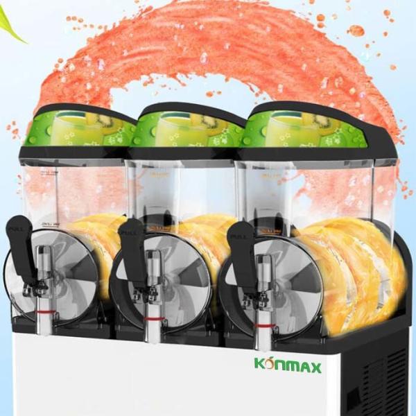 Buy R404A 3 Tank Home Slush Making Machine Magnetic Transmission With LED Light Box at wholesale prices