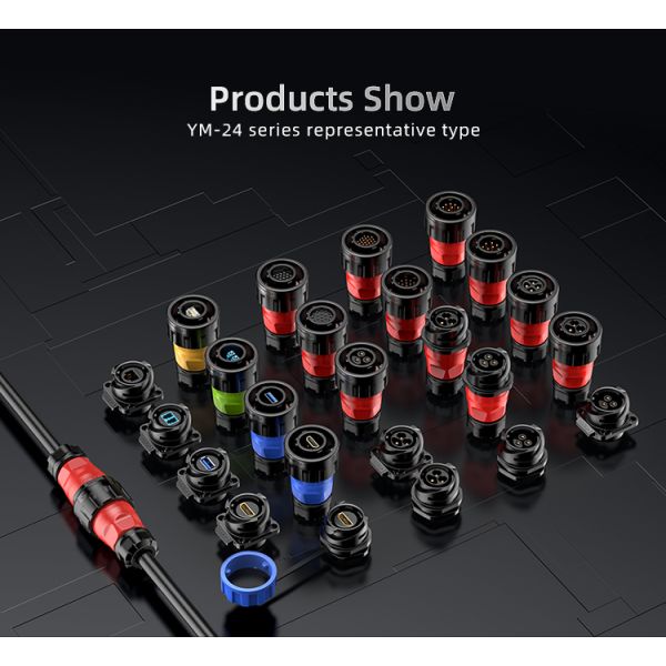 Stable Quality Popular M24 Plastic USB Data Connector for Office and Industry