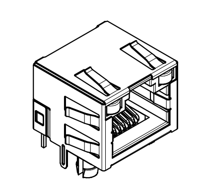 Quality THT Mounting 615008141321 CAT3 Modular Jacks 8P8C Tab Up for sale