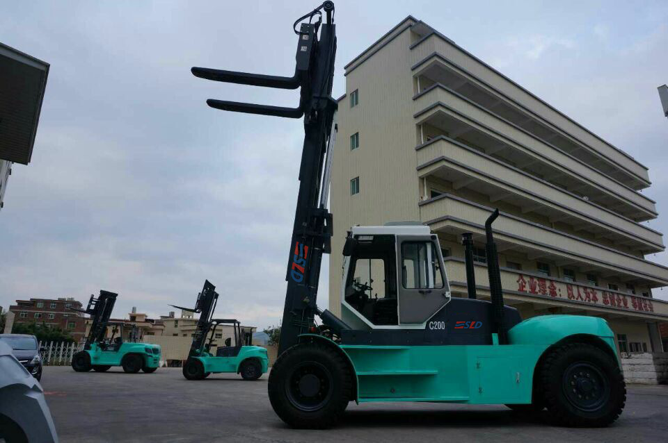 High Rise 20 ton 44k Counterbalance Fork Truck With Cabin A C