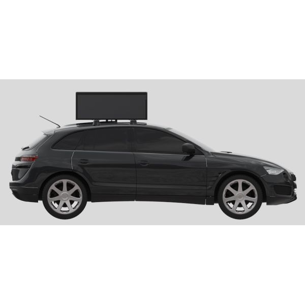 Remote Control Taxi Top LED Screen Double Sided Waterproof Full Color Car Roof Advertising