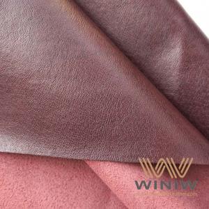 Quality Best Available Brown Pigskin PU Leather Lining Fabric For Shoes Making for sale