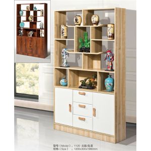 Quality Exquisite Curio Cabinet Shelves Large Storage Space Movable Furniture for sale