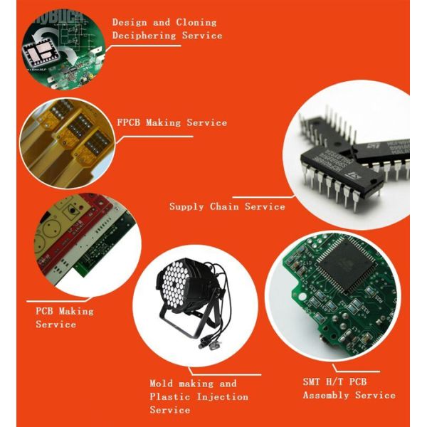 Multi Layer 3MIL LED Light Circuit Board Assembly One Stop OEM Service
