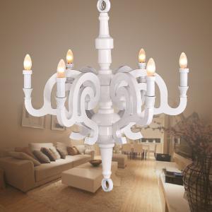 Quality White Chandelier Postmodern indoor lighting candle chandelier Paper Chandelier L Patchwork（WH-MI-109) for sale