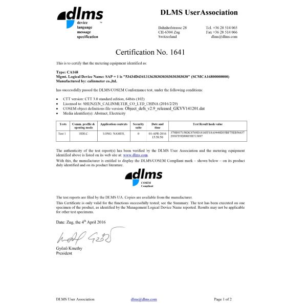 Product certification 4