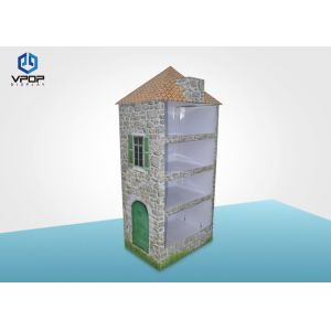 Buy cheap 3 Tires Cardboard Shelf Displays , Matt PP Lamination Cardboard POS Display from wholesalers