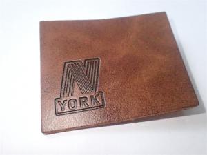 Quality Custom Leather Label Design Clothing Embossed Leather Patches For Garment for sale